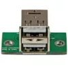StarTech.com 2-poorts USB moederbord header adapter, IDC, USB 2.0, zwart, groen, roestvrij staal, 20 mm, 125 mm, 230 mm