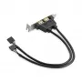 StarTech.com 2-poorts USB-A bus low-profile slotplaat-adapter