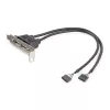 StarTech.com 2-poorts USB-A bus low-profile slotplaat-adapter