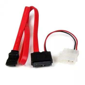 StarTech.com 20in slimline SATA naar SATA met LP4 stroomkabel-adapter