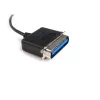 StarTech.com ICUSB128410 10 ft (3 m) USB-naar-parallelle printeradapterkabel, M/M, zwart