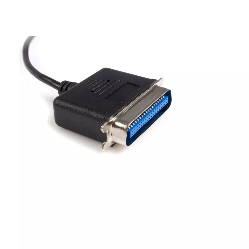 StarTech.com ICUSB128410 10 ft (3 m) USB-naar-parallelle printeradapterkabel, M/M, zwart