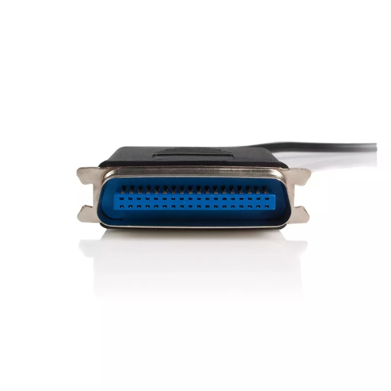StarTech.com ICUSB128410 10 ft (3 m) USB-naar-parallelle printeradapterkabel, M/M, zwart