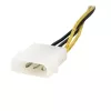 StarTech.com 15,2 cm 4-pins naar 8-pins EPS-voedingsadapter met LP4 - stekker/bus