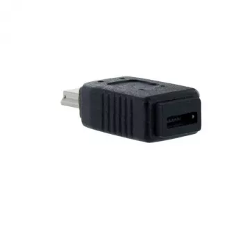 StarTech.com Micro-USB naar Mini-USB 2.0 adapter V/M, USB Mini-B, USB Micro-B, zwart