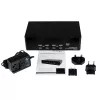 StarTech.com 4-poorts dual-DVI USB KVM-switch met audio- en USB-2.0-hub