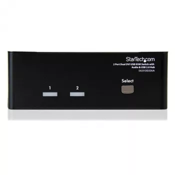 StarTech.com 2-poorts dual-DVI USB KVM-switch met audio & USB 2.0 hub