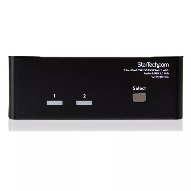 StarTech.com 2-poorts dual-DVI USB KVM-switch met audio & USB 2.0 hub