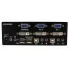 StarTech.com 2-poorts DVI VGA dual-monitor KVM-switch USB met audio & USB 2.0 hub