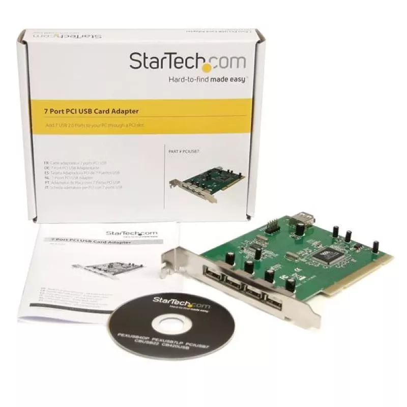 StarTech.com PCIUSB7 7-poorts PCI USB-adapterkaart