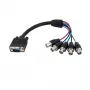 StarTech.com 1 ft coax HD15 VGA naar 5 BNC RGBHV monitorkabel - M/V
