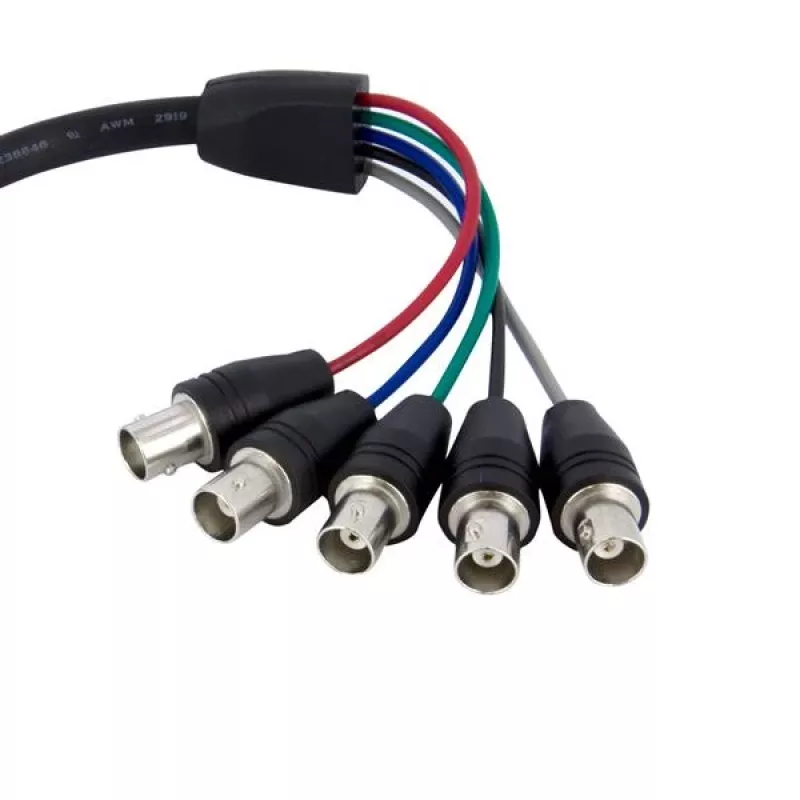 StarTech.com 1 ft coax HD15 VGA naar 5 BNC RGBHV monitorkabel - M/V