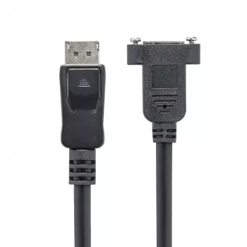 StarTech.com 1m panel mount DisplayPort-kabel - 4K x 2K - DisplayPort 1.2 verlengkabel stekker naar bus - DP video-verlengkabel met panel mount DP-aansluiting - DP monitorkabel