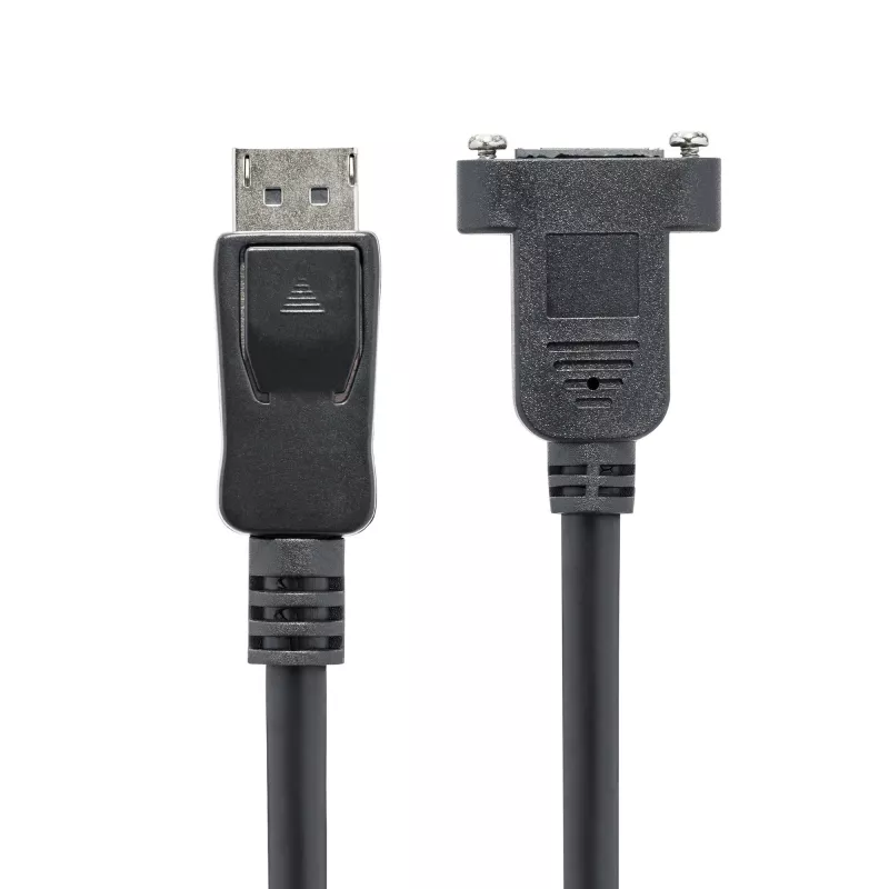 StarTech.com 1m panel mount DisplayPort-kabel - 4K x 2K - DisplayPort 1.2 verlengkabel stekker naar bus - DP video-verlengkabel met panel mount DP-aansluiting - DP monitorkabel