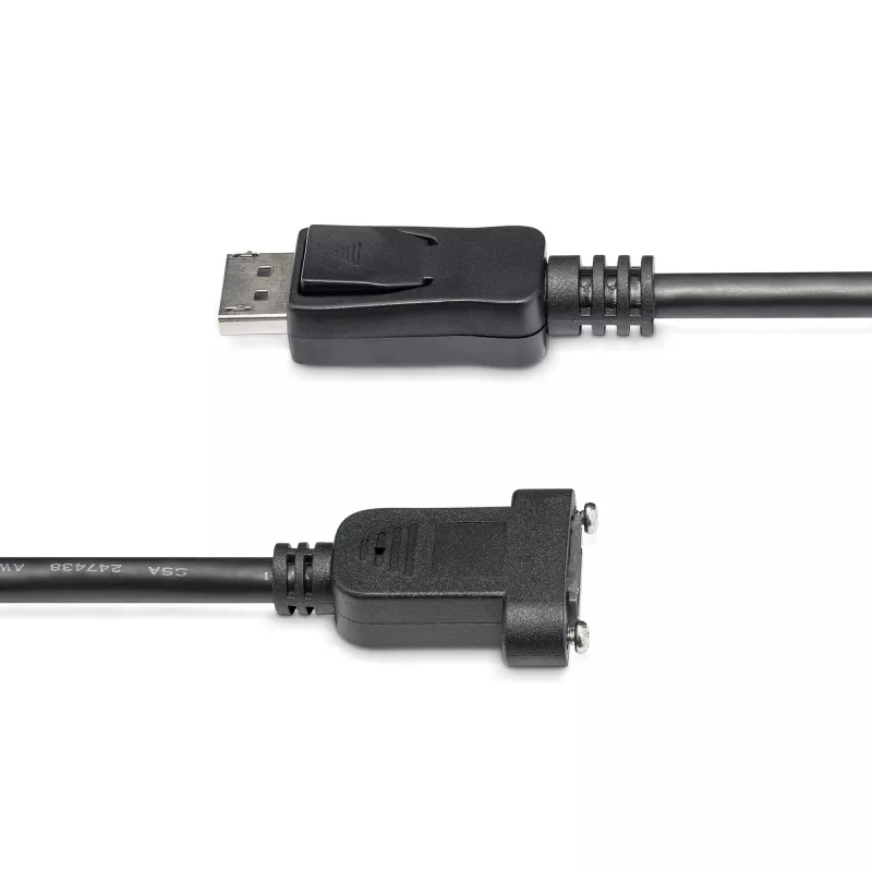 StarTech.com 1m panel mount DisplayPort-kabel - 4K x 2K - DisplayPort 1.2 verlengkabel stekker naar bus - DP video-verlengkabel met panel mount DP-aansluiting - DP monitorkabel