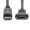 StarTech.com 1m panel mount DisplayPort-kabel - 4K x 2K - DisplayPort 1.2 verlengkabel stekker naar bus - DP video-verlengkabel met panel mount DP-aansluiting - DP monitorkabel