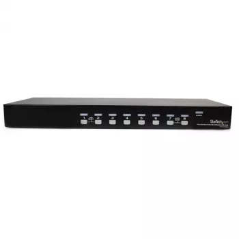 StarTech.com 8-poorts rackmount USB-VGA KVM-switch met audio (audiokabel inbegrepen)