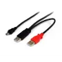 StarTech.com 1,8 m USB-Y-kabel voor externe harde schijven – USB-A naar Mini-B