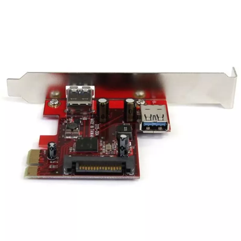 StarTech.com 2-poorts PCI Express SuperSpeed USB 3.0-kaart met UASP-ondersteuning - 1 intern 1 extern