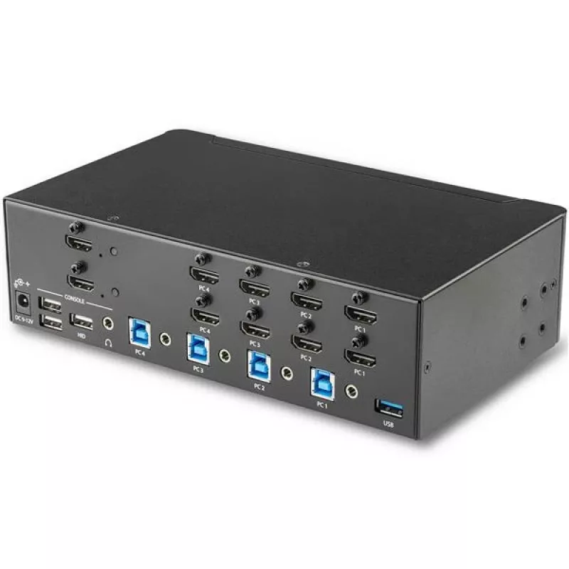 StarTech.com 4-poorts HDMI KVM-switch – 4K 30Hz – dual display