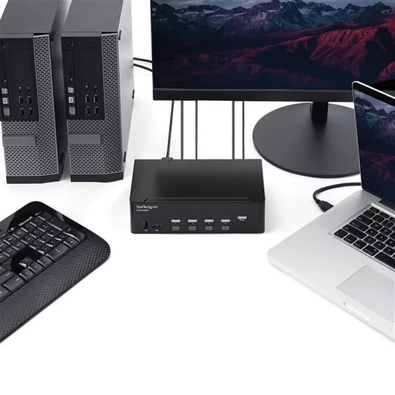 StarTech.com 4-poorts HDMI KVM-switch – 4K 30Hz – dual display