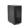 StarTech.com 4-posts 25U serverrackkast, afsluitbare 19 inch datarackkast voor computer-/AV-/IT-apparatuur, kantoor-/thuisnetwerkrack met wielen en verstelbare montagerails