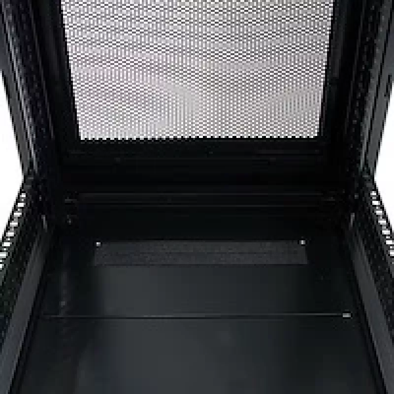 StarTech.com 4-posts 25U serverrackkast, afsluitbare 19 inch datarackkast voor computer-/AV-/IT-apparatuur, kantoor-/thuisnetwerkrack met wielen en verstelbare montagerails