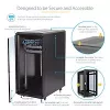 StarTech.com 4-posts 25U serverrackkast, afsluitbare 19 inch datarackkast voor computer-/AV-/IT-apparatuur, kantoor-/thuisnetwerkrack met wielen en verstelbare montagerails
