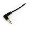 StarTech.com 6 ft slanke 3,5-mm-jack naar haakse stereo-audiokabel - M/M