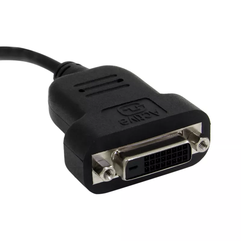 StarTech.com Mini DisplayPort naar DVI-adapter - actieve Mini DisplayPort naar DVI-D-adapterconverter - 1080p video - mDP of Thunderbolt 1/2 Mac/PC naar DVI-monitor dongle, mDP naar DVI single-link