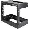 StarTech.com 8U 19 inch wandmontage netwerkrack – verstelbare diepte 12–20 inch 2-posts open-frame serverruimterack voor AV-/data-/IT-communicatie-/computerapparatuur/switch met kooimoeren en schroeven