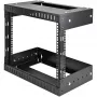 StarTech.com 8U 19 inch wandmontage netwerkrack – verstelbare diepte 12–20 inch 2-posts open-frame serverruimterack voor AV-/data-/IT-communicatie-/computerapparatuur/switch met kooimoeren en schroeven