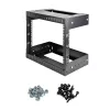StarTech.com 8U 19 inch wandmontage netwerkrack – verstelbare diepte 12–20 inch 2-posts open-frame serverruimterack voor AV-/data-/IT-communicatie-/computerapparatuur/switch met kooimoeren en schroeven