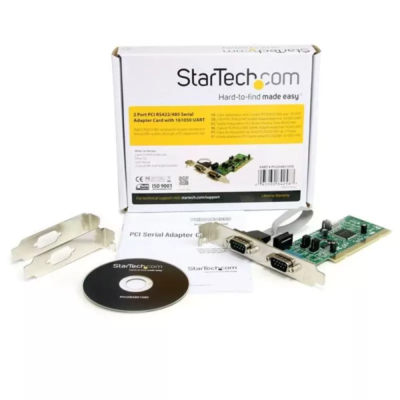 StarTech.com 2-poorts PCI RS422/485 seriële adapterkaart met 161050 UART