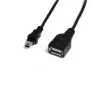 StarTech.com 1 ft Mini USB 2.0-kabel - USB A naar Mini B F/M, 0,3 m, USB A, Mini-USB B, stekker/bus, 0,48 Gbit/s, zwart