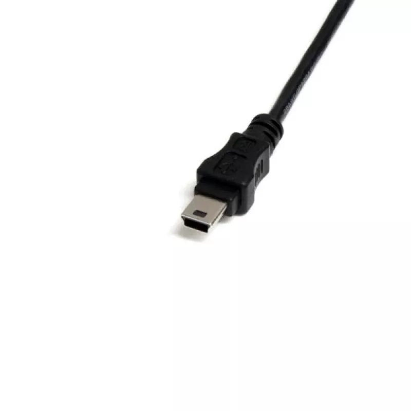 StarTech.com 1 ft Mini USB 2.0-kabel - USB A naar Mini B F/M, 0,3 m, USB A, Mini-USB B, stekker/bus, 0,48 Gbit/s, zwart