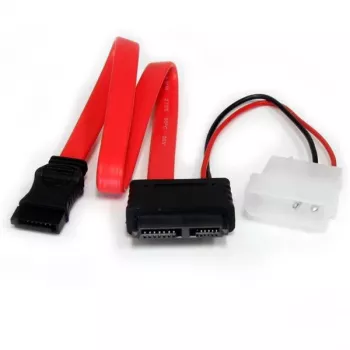 StarTech.com 30,5 cm Slimline SATA naar SATA met LP4-voedingskabeladapter