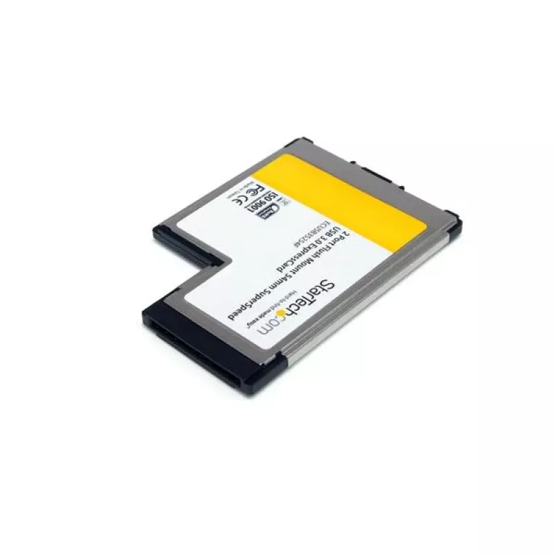 StarTech.com 2-poorts flush mount ExpressCard 54mm SuperSpeed USB 3.0-kaartadapter met UASP-ondersteuning