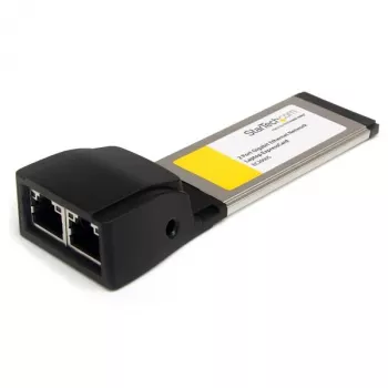StarTech.com dual-port ExpressCard Gigabit laptop Ethernet NIC netwerkadapterkaart