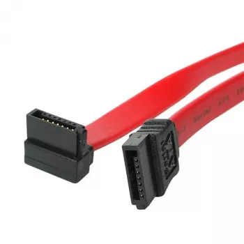 StarTech.com 6 inch SATA naar rechts haakse SATA Serial ATA-kabel, 0,152 m, SATA III, stekker/stekker, rood, recht, rechts