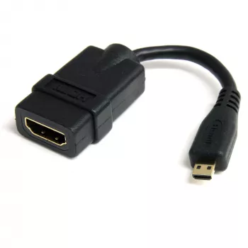 StarTech.com Micro HDMI naar HDMI-adapter - 4K 30Hz video - robuuste high speed Micro HDMI Type-D naar HDMI 1.4-converter/kabeladapter-dongle - Ultra HD HDMI-monitors, tv's en displays - bu/st