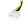 StarTech.com 15 cm LP4 naar 8-pins PCI Express grafische kaart-voedingsadapter