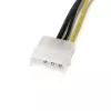 StarTech.com 15 cm LP4 naar 8-pins PCI Express grafische kaart-voedingsadapter