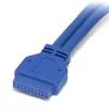 StarTech.com 2-poorts paneelmontage USB 3.0-kabel - USB A naar moederbordheaderkabel F/F
