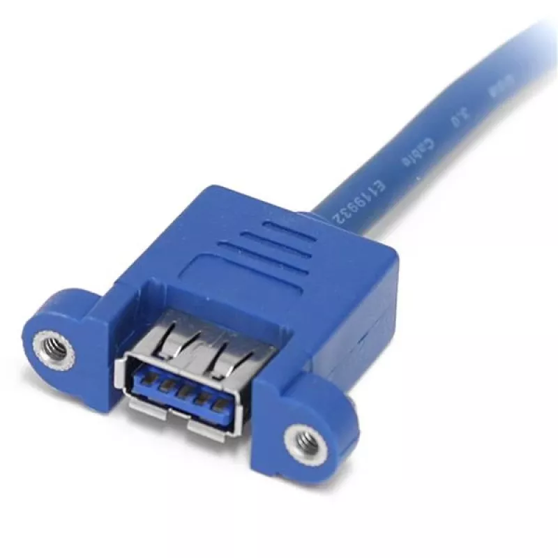 StarTech.com 2-poorts paneelmontage USB 3.0-kabel - USB A naar moederbordheaderkabel F/F
