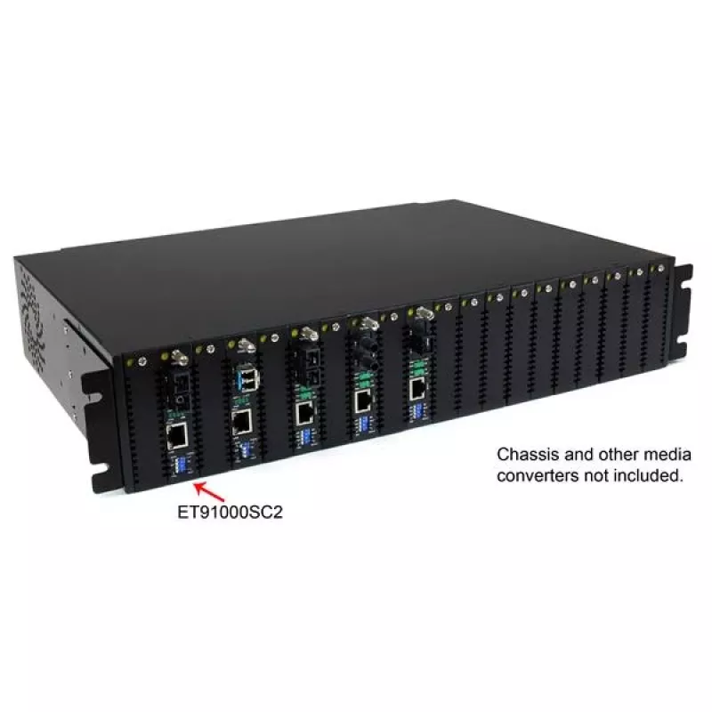 StarTech.com Gigabit Ethernet multimode glasvezel mediaconverter SC 550m - 1000 Mbit/s