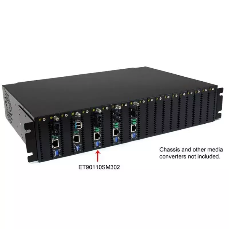 StarTech.com 10/100 Mbps singlemode glasvezel mediaconverter SC 30 km