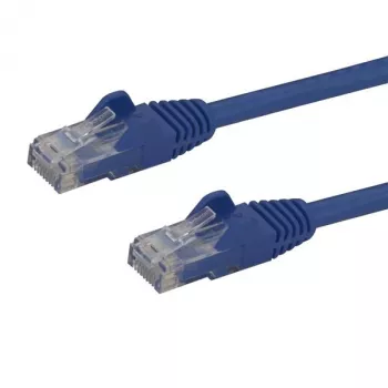 StarTech.com 10m CAT6 Ethernet-kabel – blauw CAT 6 Gigabit Ethernet-kabel – 250 MHz 100 W PoE RJ45 UTP netwerk-/patchkabel, rastongvrij met trekontlasting, individueel getest