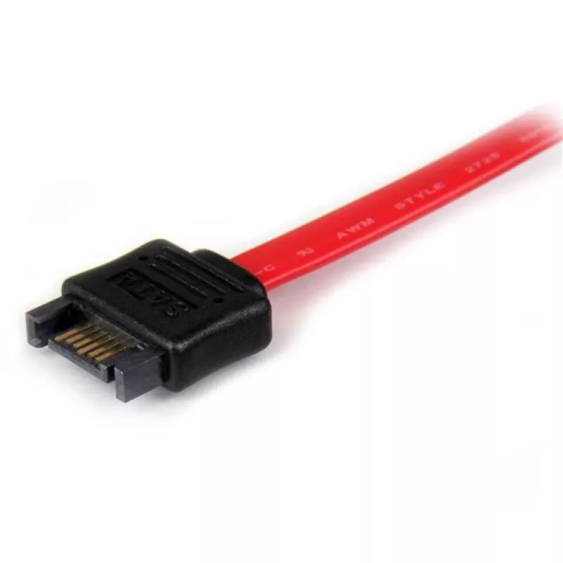 StarTech.com 0,3 m SATA-verlengkabel, 0,3 m, SATA III, SATA 7-pins, SATA 7-pins, stekker/bus, zwart, rood
