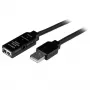 StarTech.com 15m USB 2.0 actieve verlengkabel - M/F, 15 m, USB A, USB A, USB 2.0, male/female, zwart